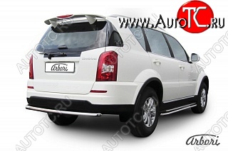 8 549 р. Защита заднего бампера Arbori SSANGYONG Rexton Y290 (2012-2017)  с доставкой в г. Вологда