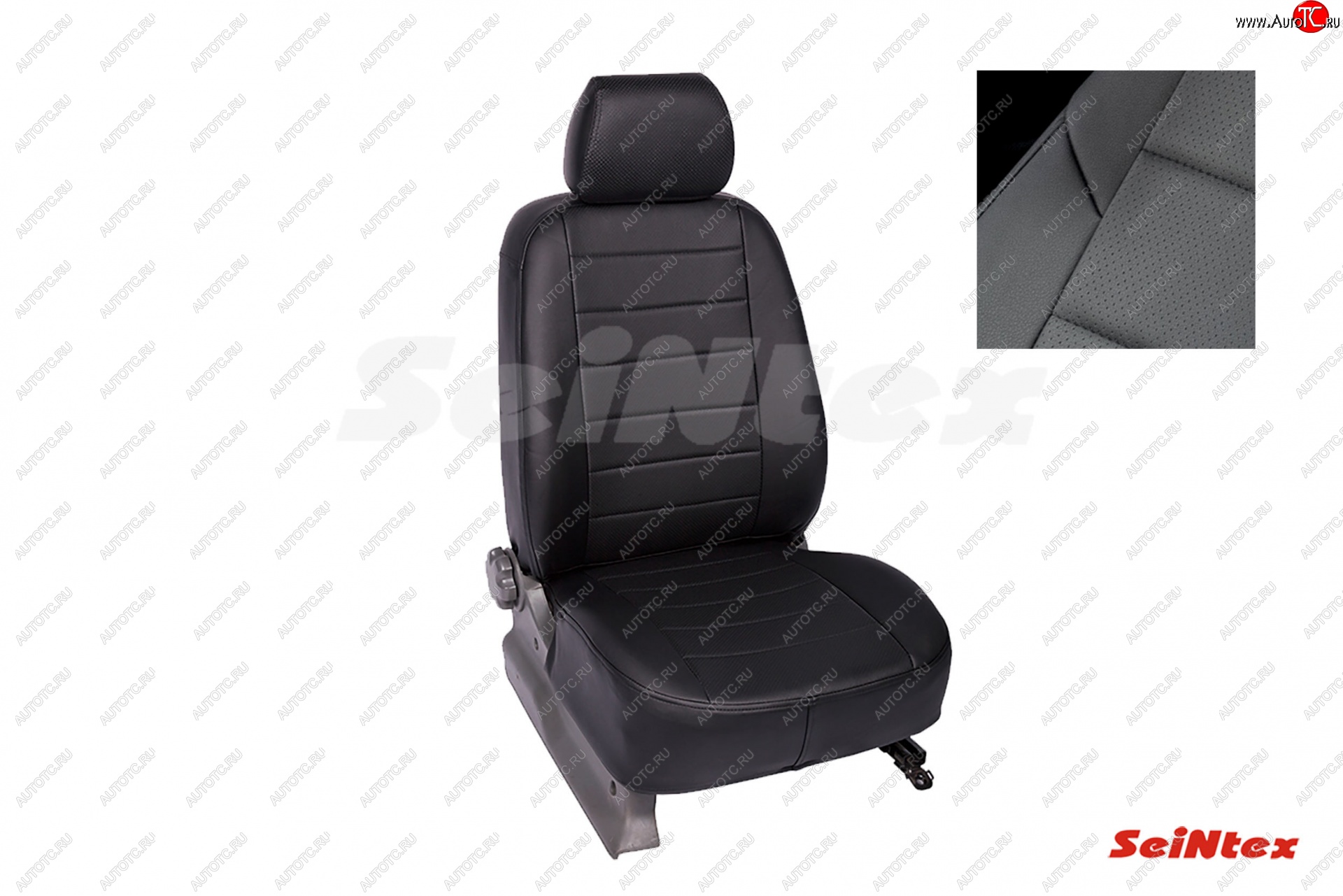 5 999 р. Чехлы для сидений Seintex (экокожа) SSANGYONG Rexton Y250 (2006-2012) (Черный)  с доставкой в г. Вологда