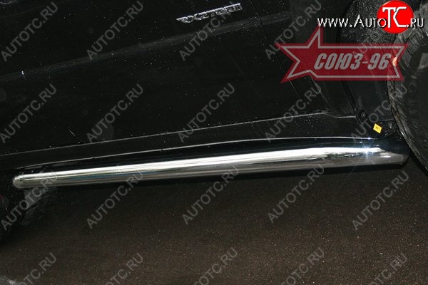 14 309 р. Защита порогов Souz-96 (d76) SSANGYONG Rexton Y250 (2006-2012)  с доставкой в г. Вологда