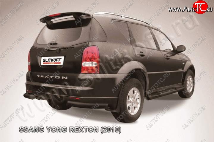 6 949 р. Уголки d76 SSANGYONG Rexton Y250 (2006-2012) (Цвет: серебристый)  с доставкой в г. Вологда