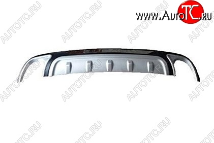 7 549 р. Накладка на задний бампер CT Subaru Forester SJ дорестайлинг (2012-2016) (Неокрашенная)  с доставкой в г. Вологда