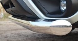 16 999 р. Одинарная защита переднего бампера диаметром 76 мм SLITKOFF Subaru Forester SJ дорестайлинг (2012-2016)  с доставкой в г. Вологда. Увеличить фотографию 4