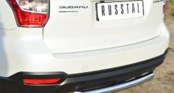 15 799 р. Одинарная защита заднего бампера из трубы диаметром 63 мм SLITKOFF Subaru Forester SJ дорестайлинг (2012-2016)  с доставкой в г. Вологда. Увеличить фотографию 2