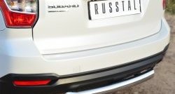 15 999 р. Одинарная защита заднего бампера из трубы диаметром 76 мм SLITKOFF Subaru Forester SJ дорестайлинг (2012-2016)  с доставкой в г. Вологда. Увеличить фотографию 2