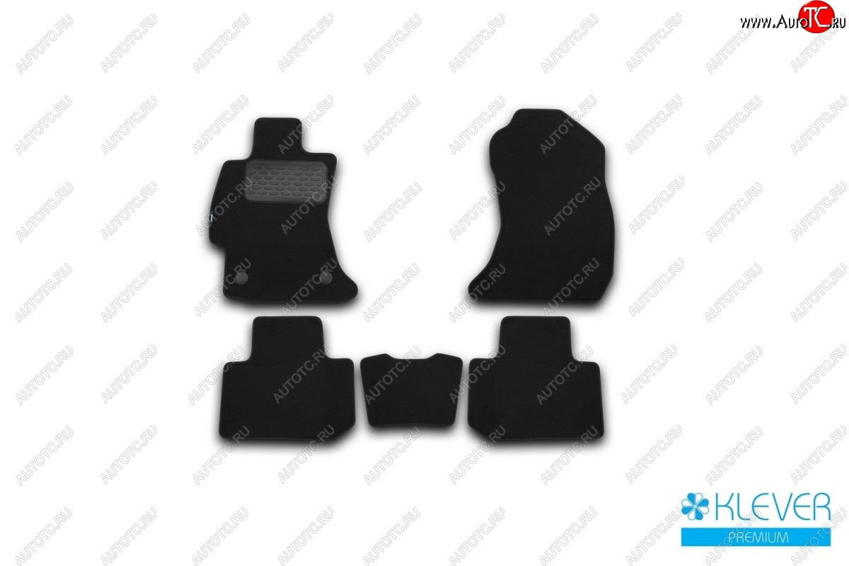 125 р. Текстильные коврики салона Klever Premium Subaru Forester SJ дорестайлинг (2012-2016) (Бежевые)  с доставкой в г. Вологда