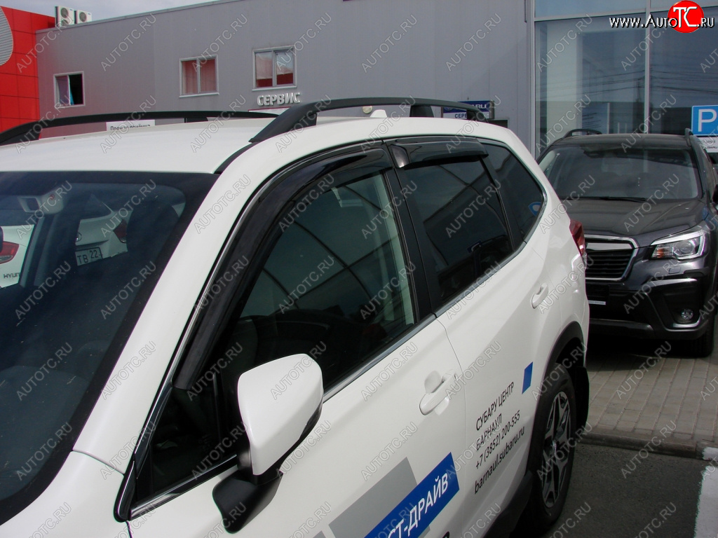3 399 р. Дефлектора окон SIM Subaru Forester SK/S14 дорестайлинг (2018-2021)  с доставкой в г. Вологда