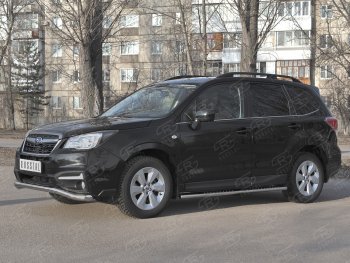 18 849 р. Защита переднего бампера SLITKOFF d63 волна Subaru Forester SJ рестайлинг (2016-2019)  с доставкой в г. Вологда. Увеличить фотографию 4