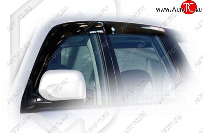 2 079 р. Дефлектора окон CA-Plastiс  Subaru Forester  SH (2008-2013) (Classic полупрозрачный, Без хром.молдинга, Крепление только на скотч)  с доставкой в г. Вологда