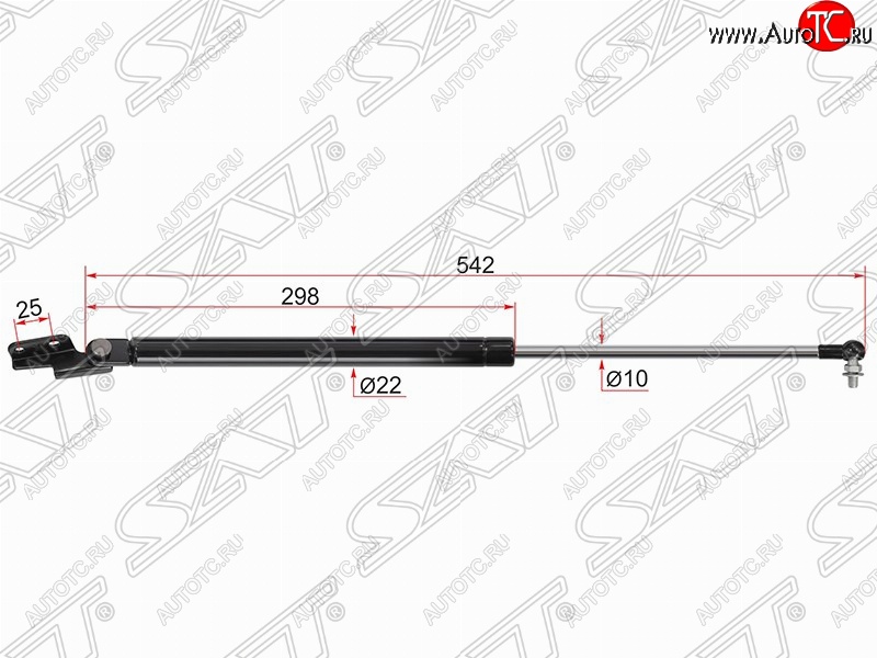799 р. Правый газовый упор крышки багажника SAT Subaru Forester SH (2008-2013)  с доставкой в г. Вологда