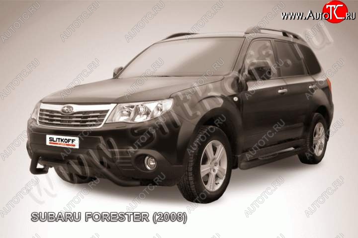 15 849 р. Кенгурятник d57 мини Subaru Forester SH (2008-2013) (Цвет: серебристый)  с доставкой в г. Вологда
