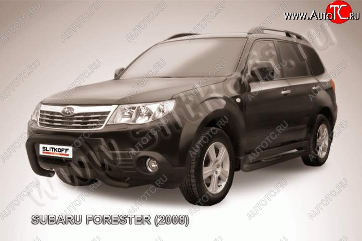 18 999 р. Кенгурятник d76 низкий рама Subaru Forester SH (2008-2013) (Цвет: серебристый)  с доставкой в г. Вологда