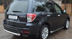 15 999 р. Одинарная защита заднего бампера из трубы диаметром 76 мм SLITKOFF Subaru Forester SH (2008-2013)  с доставкой в г. Вологда. Увеличить фотографию 4