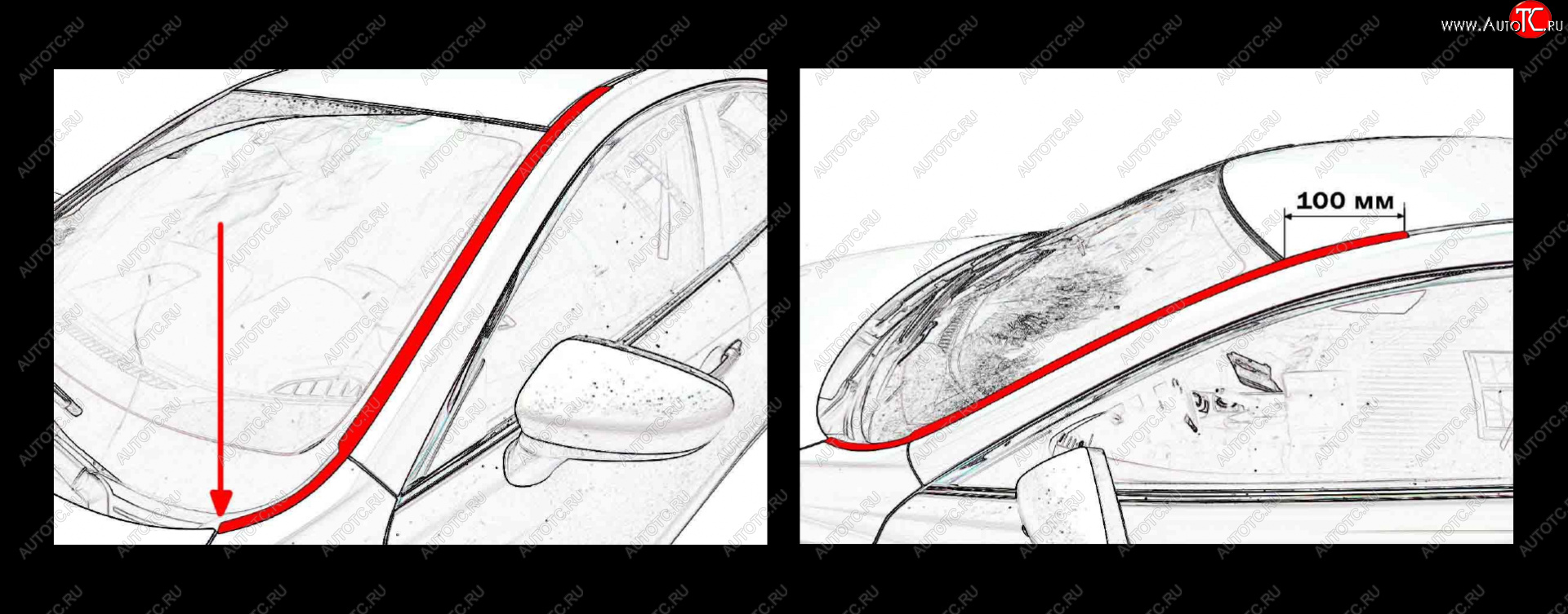 1 699 р. Водостоки лобового стекла Стрелка 11 Subaru Impreza GE седан (2007-2012)  с доставкой в г. Вологда
