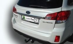 6 999 р. Фаркоп Лидер Плюс. Subaru Outback BR/B14 дорестайлинг универсал (2009-2013) (Без электропакета)  с доставкой в г. Вологда. Увеличить фотографию 3