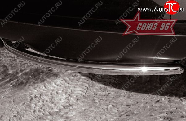 9 746 р. Защита заднего бампера Souz-96 (d42) Subaru Tribeca (2005-2007)  с доставкой в г. Вологда