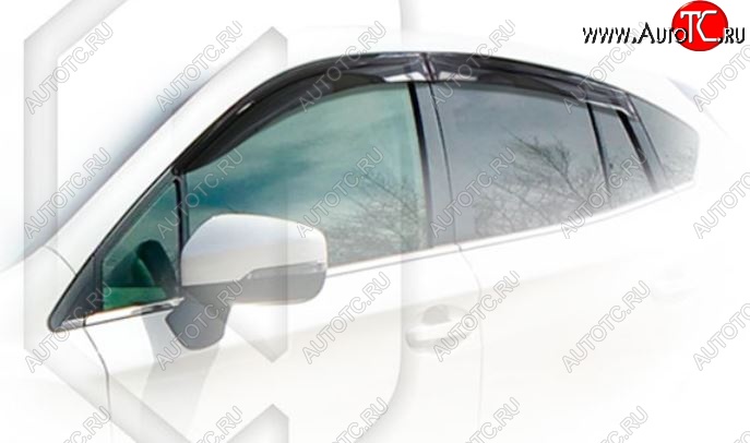2 199 р. Дефлектора окон CA-Plastic Subaru XV GT/G24 дорестайлинг (2017-2021) (Classic полупрозрачный, Без хром.молдинга)  с доставкой в г. Вологда
