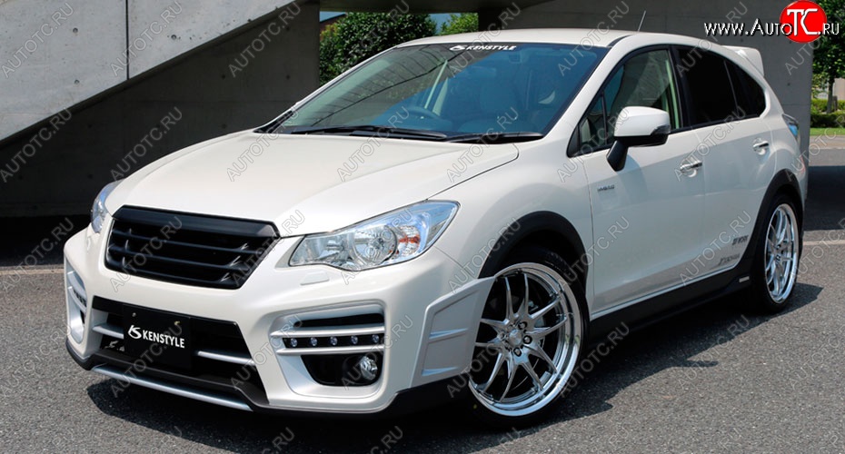 26 849 р. Передний бампер KENSTYLE Subaru XV GP/G33 рестайлинг (2016-2017) (Неокрашенный)  с доставкой в г. Вологда