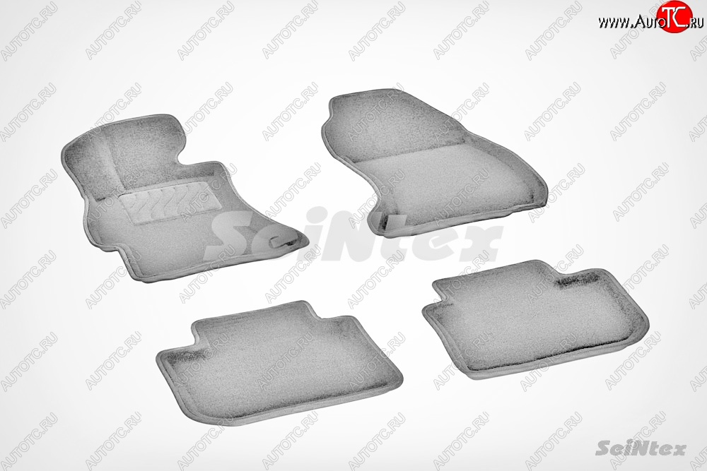 7 649 р. Износостойкие коврики в салон 3D SUBARU XV серые (компл) Subaru XV GP/G33 дорестайлинг (2012-2016)  с доставкой в г. Вологда