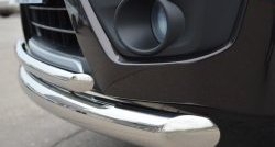 18 399 р. Защита переднего бампера (2 трубыØ76 и 42 мм, нержавейка) SLITKOFF Suzuki Grand Vitara JT 5 дверей 2-ой рестайлинг (2012-2016)  с доставкой в г. Вологда. Увеличить фотографию 3
