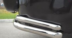 15 899 р. Защита заднего бампера (Ø63 и 42 мм, нержавейка) SLITKOFF Suzuki Grand Vitara JT 5 дверей 2-ой рестайлинг (2012-2016)  с доставкой в г. Вологда. Увеличить фотографию 3