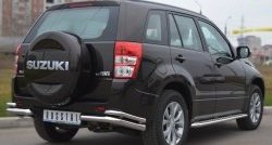 15 899 р. Защита заднего бампера (Ø63 и 42 мм, нержавейка) SLITKOFF Suzuki Grand Vitara JT 5 дверей 2-ой рестайлинг (2012-2016)  с доставкой в г. Вологда. Увеличить фотографию 4
