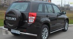 12 999 р. Одинарная защита заднего бампера из трубы диаметром 63 мм (5 дв.) SLITKOFF Suzuki Grand Vitara JT 5 дверей 2-ой рестайлинг (2012-2016)  с доставкой в г. Вологда. Увеличить фотографию 4