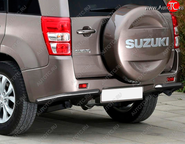 4 999 р. Уголки d57 Suzuki Grand Vitara JT 5 дверей дорестайлинг (2005-2008) (Цвет: серебристый)  с доставкой в г. Вологда