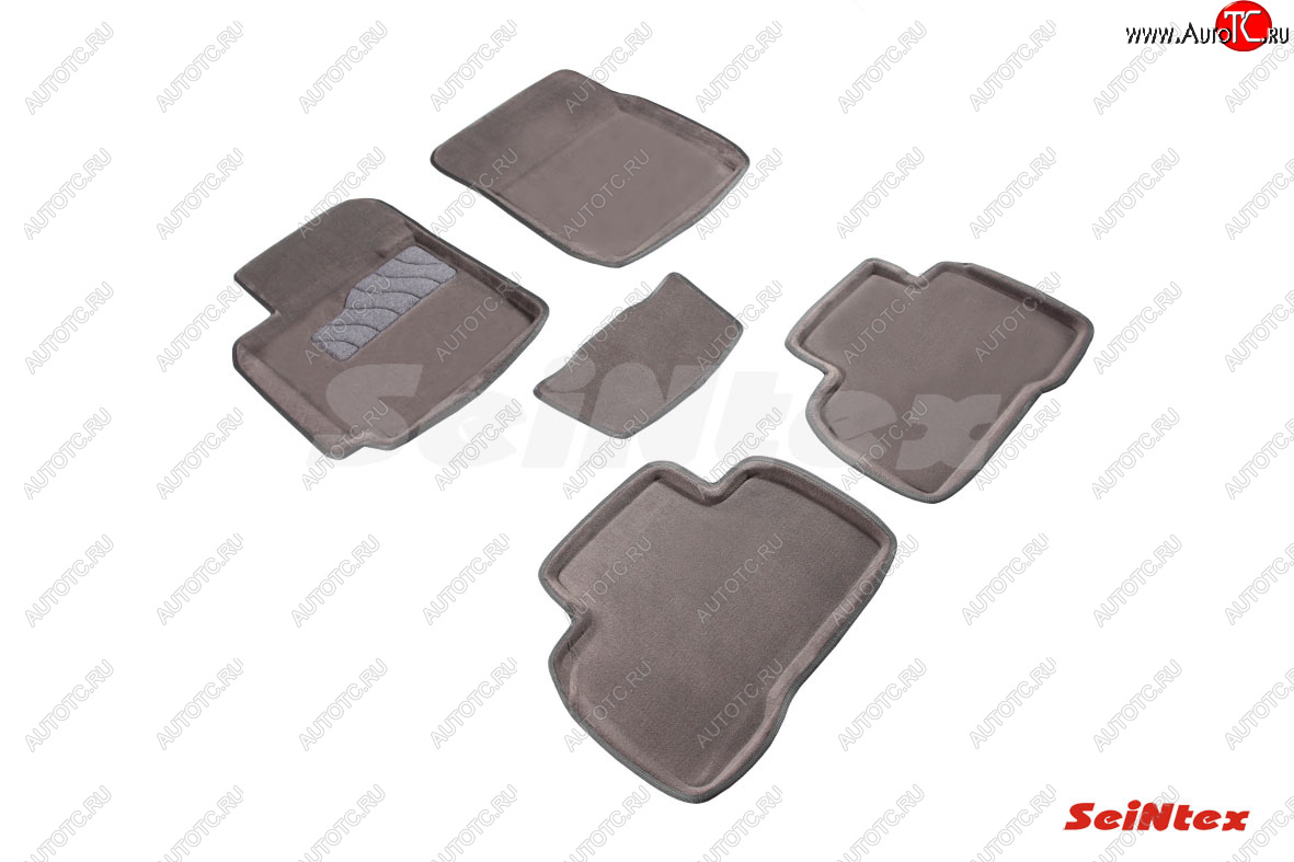 6 709 р. Текстильные 3D коврики в салон SEINTEX серые  Suzuki Grand Vitara ( JT 5 дверей,  JT 3 двери) (2005-2012) дорестайлинг, 1-ый рестайлинг, 1-ый рестайлинг  с доставкой в г. Вологда
