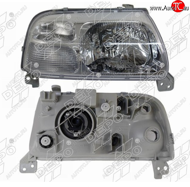 9 949 р. Левая фара (под электрокорректор, Евросвет) DEPO  Suzuki Grand Vitara ( FTB03 3 двери,  3TD62, TL52 5 дверей) (1997-2005)  с доставкой в г. Вологда