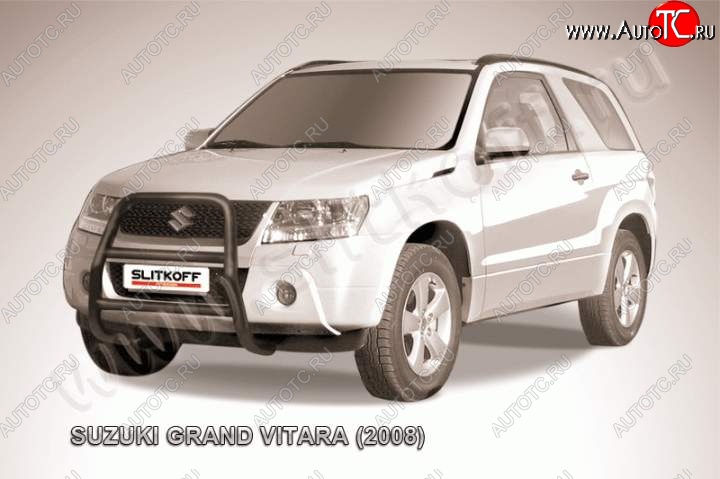 18 399 р. Кенгурятник d57 высокий Suzuki Grand Vitara JT 3 двери дорестайлинг (2005-2008) (Цвет: серебристый)  с доставкой в г. Вологда
