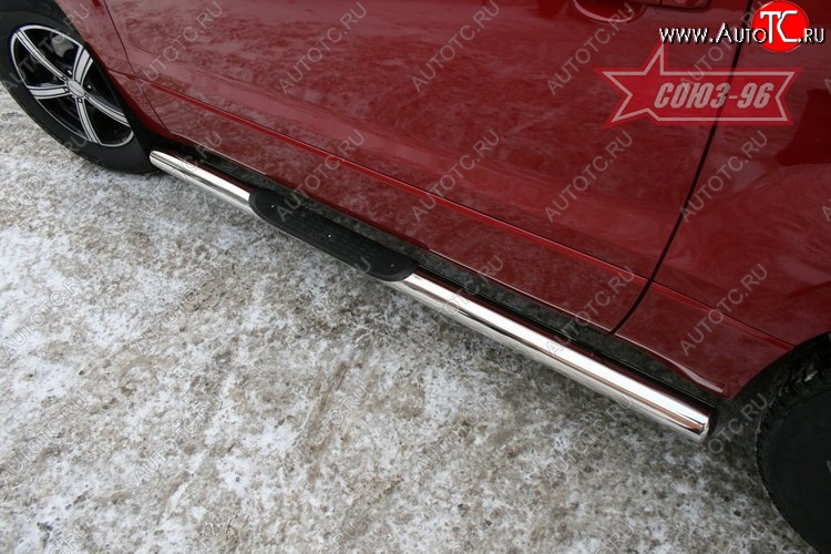 12 194 р. Защита порогов с проступью Souz-96 (d76) Suzuki Grand Vitara JT 3 двери дорестайлинг (2005-2008)  с доставкой в г. Вологда