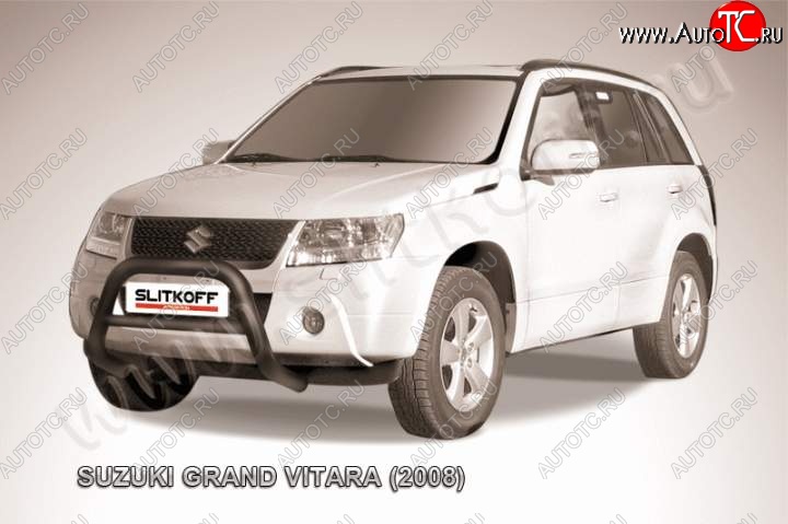 23 599 р. Кенгурятник d76 низкий Suzuki Grand Vitara JT 5 дверей дорестайлинг (2005-2008) (Цвет: серебристый)  с доставкой в г. Вологда
