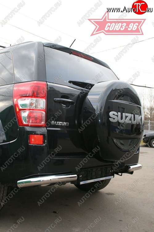7 649 р. Защита заднего бампера из двух боковых уголков (d60) SOUZ-96 Suzuki Grand Vitara JT 5 дверей дорестайлинг (2005-2008)  с доставкой в г. Вологда