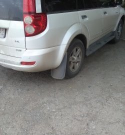 649 р. Универсальные задние брызговики (широкие) ПТП64 Uni3 Great Wall Poer KingKong пикап (2021-2025)  с доставкой в г. Вологда. Увеличить фотографию 9