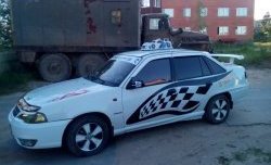 3 749 р. Пороги накладки Uni V10 (составные, максимальная длина 2200 мм) Subaru Traviq (2001-2005)  с доставкой в г. Вологда. Увеличить фотографию 4