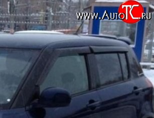 999 р. Комплект дефлекторов окон (ветровиков) 4 шт. (хетчбек) Russtal Suzuki Swift ZC дорестайлинг, хэтчбэк 5 дв. (2003-2008)  с доставкой в г. Вологда