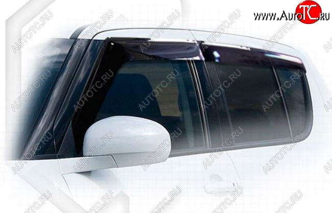 1 999 р. Дефлектора окон CA-Plastiс  Suzuki Swift  ZC72S (2010-2016) дорестайлинг, хэтчбэк 5 дв., рестайлинг, хэтчбэк 5 дв. (Classic полупрозрачный)  с доставкой в г. Вологда