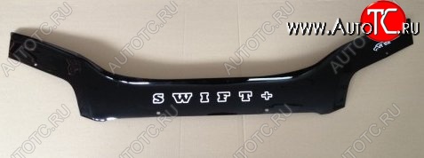 999 р. Дефлектор капота (plus) Russtal Suzuki Swift ZC дорестайлинг, хэтчбэк 5 дв. (2003-2008)  с доставкой в г. Вологда