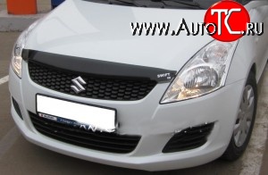 959 р. Дефлектор капота NovLine Suzuki Swift ZC72S дорестайлинг, хэтчбэк 5 дв. (2010-2013)  с доставкой в г. Вологда