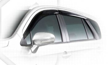1 899 р. Дефлектора окон CA-Plastiс Suzuki SX4 JYB, JYA хэтчбэк дорестайлинг (2013-2016) (серия Classic полупрозрачный, Без хром.молдинга)  с доставкой в г. Вологда. Увеличить фотографию 2