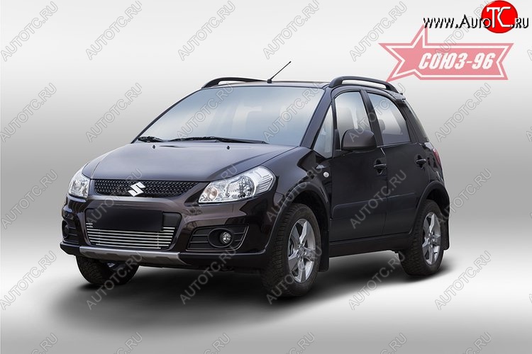4 589 р. Декоративный элемент воздухозаборника Souz-96 (d10) Suzuki SX4 JYB, JYA хэтчбэк дорестайлинг (2013-2016)  с доставкой в г. Вологда