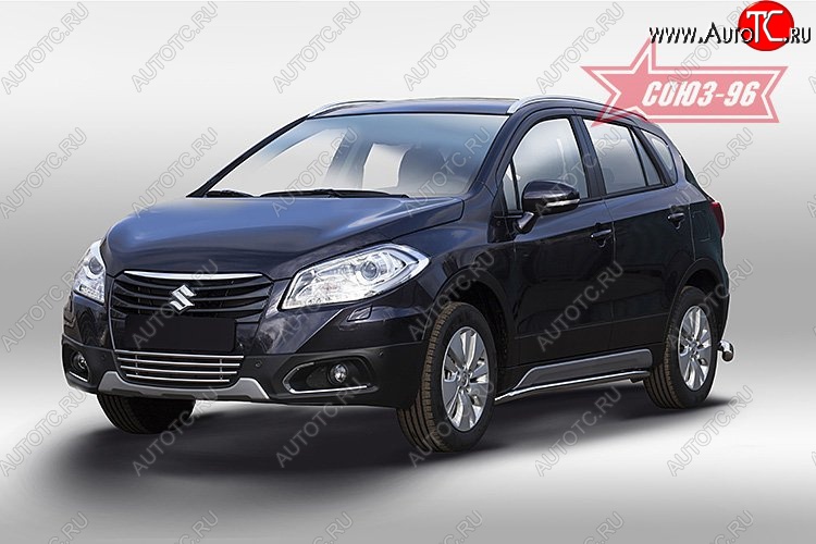 5 579 р. Декоративный элемент воздухозаборника Souz-96 (d10) Suzuki SX4 JYB, JYA хэтчбэк дорестайлинг (2013-2016)  с доставкой в г. Вологда