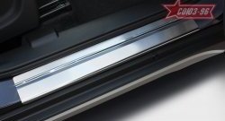 2 294 р. Накладки на внутренние пороги Souz-96 Suzuki SX4 JYB, JYA хэтчбэк дорестайлинг (2013-2016)  с доставкой в г. Вологда. Увеличить фотографию 2