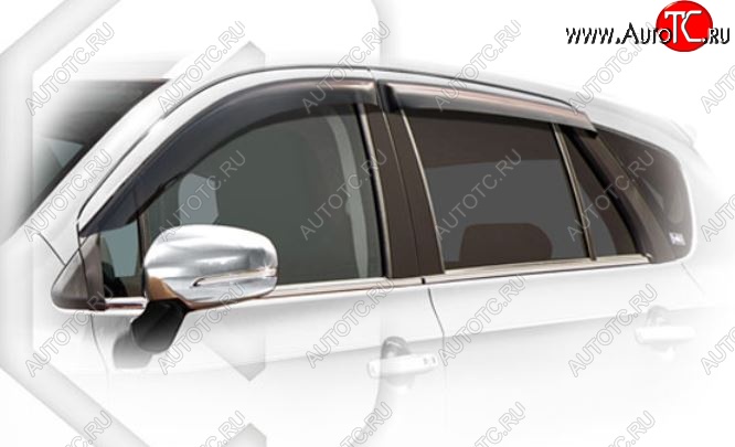 2 079 р. Дефлектора окон CA-Plastic  Suzuki SX4  JAB, JYA (2016-2021) хэтчбэк рестайлинг (Classic полупрозрачный, Без хром.молдинга)  с доставкой в г. Вологда