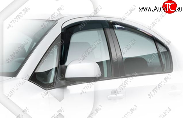 2 079 р. Дефлектора окон CA-Plastic  Suzuki SX4  GYC21S (2006-2012) дорестайлинг седан (Classic полупрозрачный)  с доставкой в г. Вологда