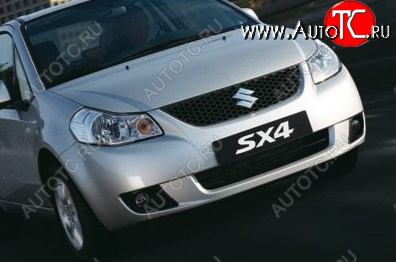 39 949 р. Передний бампер TYG Suzuki SX4 GYC21S дорестайлинг седан (2006-2012) (Неокрашенный)  с доставкой в г. Вологда