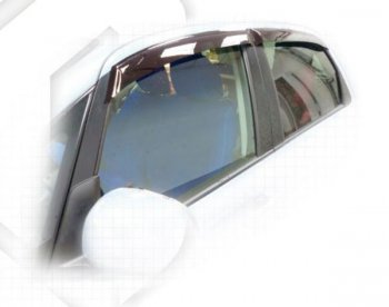 Дефлектора окон CA-Plastiс Suzuki SX4 GYA,GYB  рестайлинг, хэтчбэк (2010-2016) (Classic полупрозрачный, Без хром.молдинга)