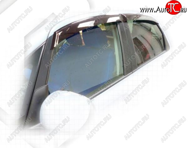 1 839 р. Дефлектора окон CA-Plastiс  Suzuki SX4 ( YA21S,YB21S,  GYA,GYB) (2006-2016) дорестайлинг, хэтчбэк,  рестайлинг, хэтчбэк (Classic полупрозрачный, Без хром.молдинга)  с доставкой в г. Вологда