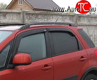 999 р. Комплект дефлекторов окон (ветровиков) 4 шт. (хетчбек) Russtal Suzuki SX4 GYA,GYB  рестайлинг, хэтчбэк (2010-2016)  с доставкой в г. Вологда