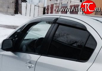 999 р. Комплект дефлекторов окон (ветровиков) 4 шт. (седан) Russtal Suzuki SX4 GYA,GYB  рестайлинг, хэтчбэк (2010-2016)  с доставкой в г. Вологда